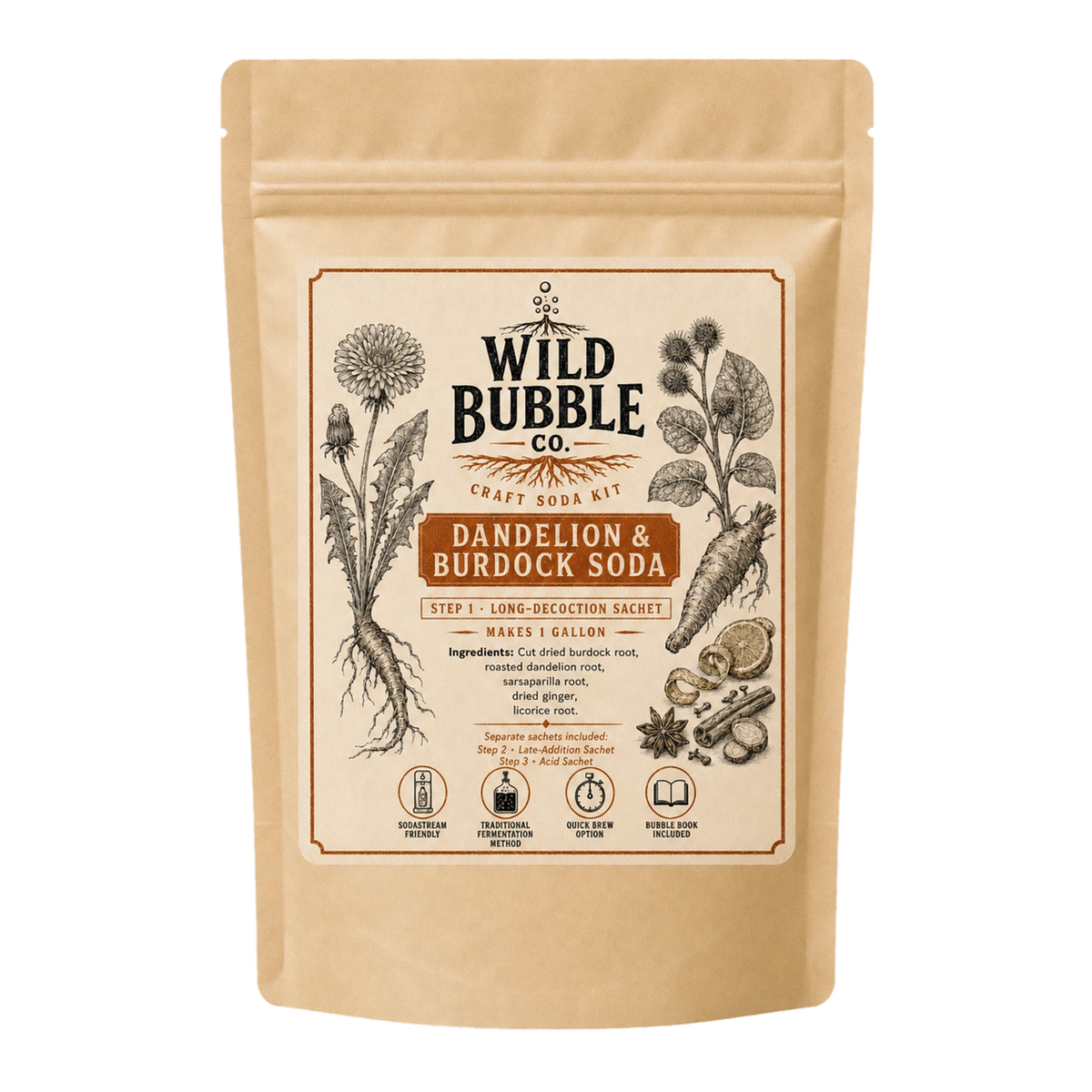 Dandelion & Burdock Craft Soda Kit
