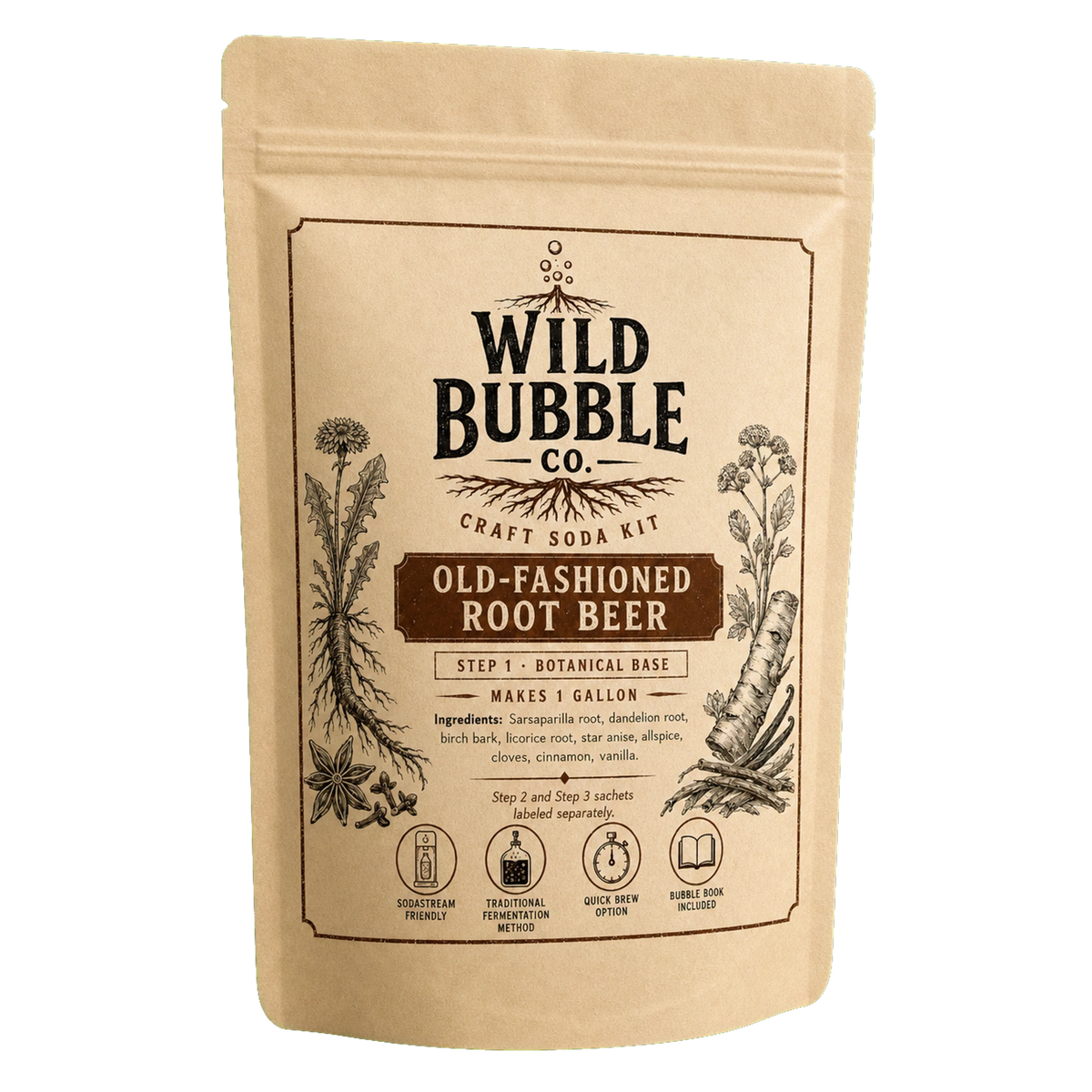 Old-Fashioned Root Beer Craft Soda Kit