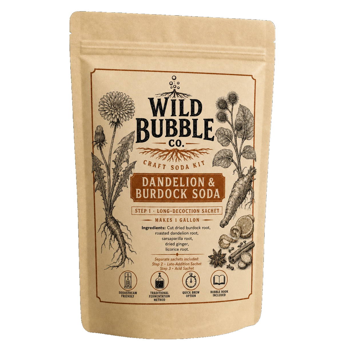 Dandelion & Burdock Craft Soda Kit