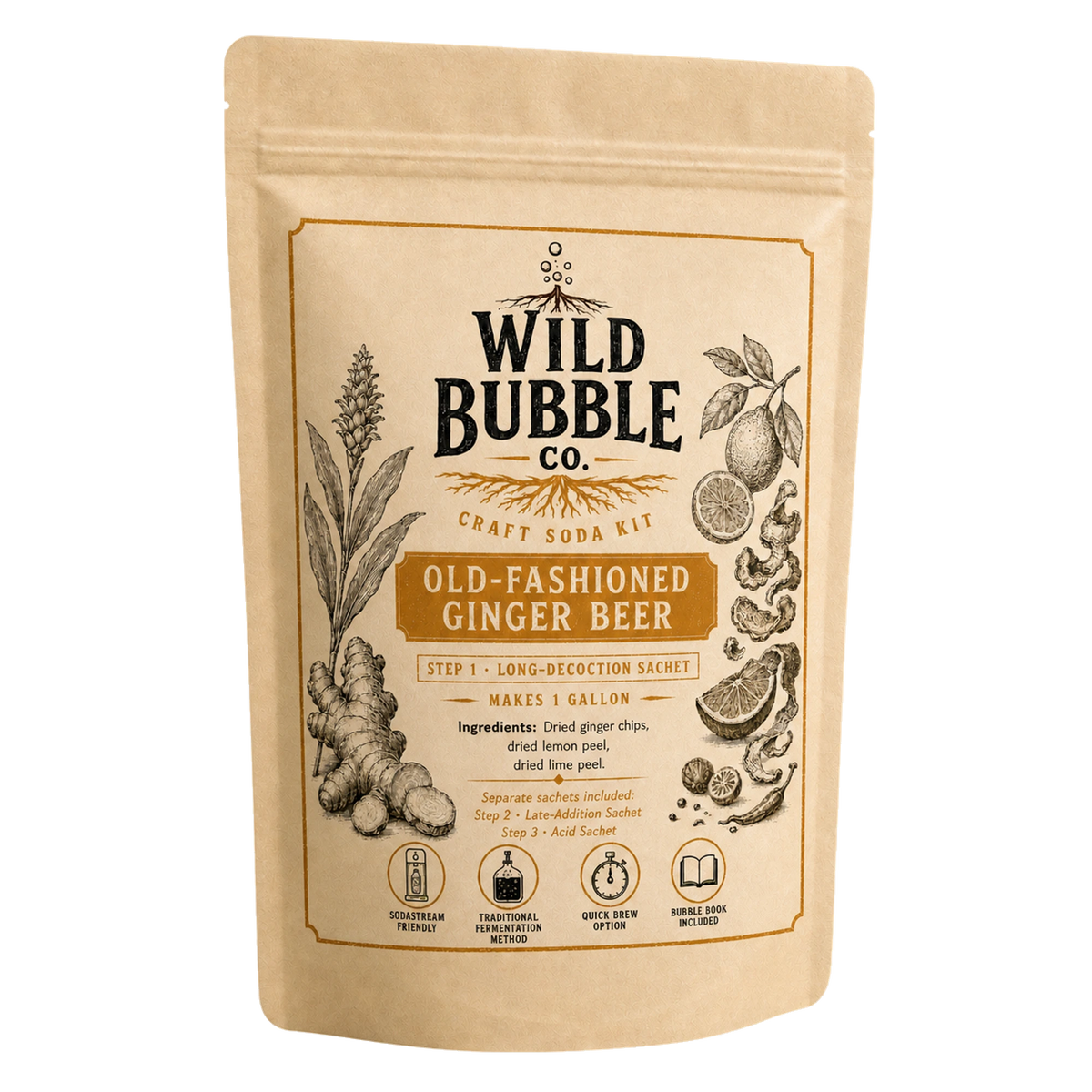 Old-Fashioned Ginger Beer Craft Soda Kit