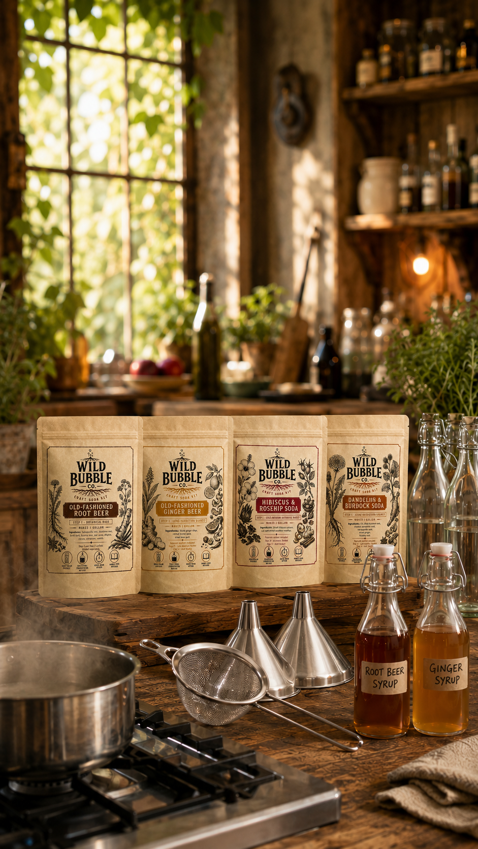 Wild Bubble soda kits